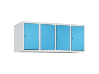 opzetkast,v. locker,4vak.,vak B 300mm,HxBxD 500x1200x500mm,vleugeldeur - 1