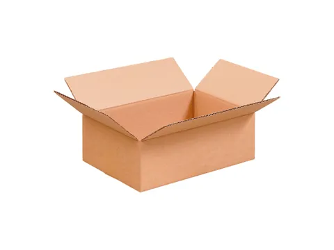Carton américain pliable 270x190x120mm simple cannelure Brun 20pcs