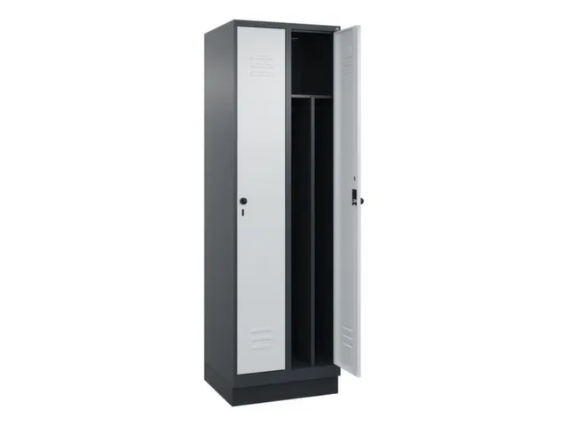 locker voor scheiding van kleding,HxBxD 1950x600x500mm,2vak