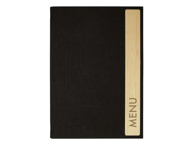 Menukaart map Sigel A4 Eco serie D.grijs/hout voor 8 blad