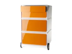 mobiel ladeblok,HxBxD 642x390x436mm,4lade(n),romp wit,front oranje