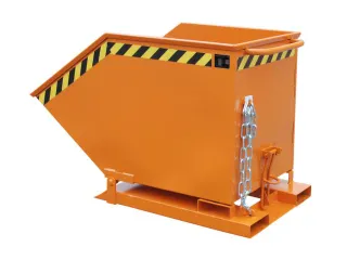 Kiepbak Staalplaat 910x840x1390mm Inh. 0.60m³ 300kg Oranje - 1