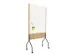 Tableau blanc Rocada Natural 100x120cm blanc mobile double face