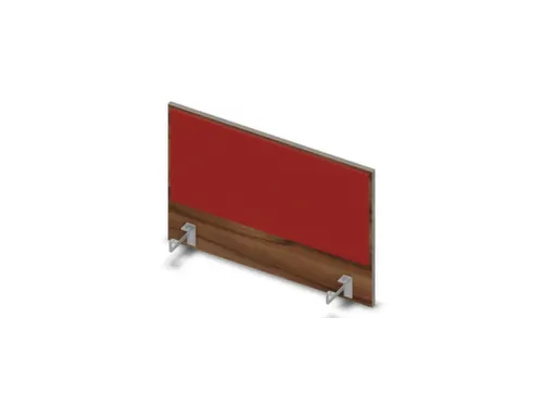 opzetpaneel bureau aanbouw achter NP-tiepolo nut BN4011-rood 800mm