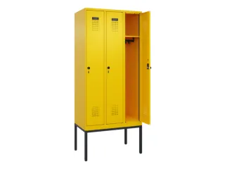 locker,HxBxD 2120x900x500mm,3vak,vak B 300mm,draaigrendel - 1