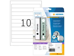 Herma 5119 Rugetiket 192x25,4mm Wit permanent klevend 250 stuks