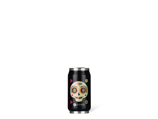 Thermosbeker Les Artistes Paris blik 280ml Sugar Skull met rietje