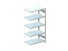 Inhaakstelling Aanbouwveld Ral7035 2000x1006x636mm 5legborden 100kg