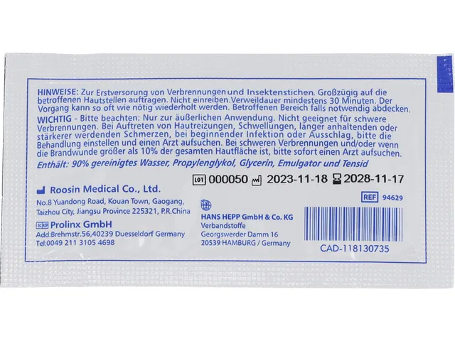 Brandwondengel First Aid Only pak 8 stuks à 3,5g