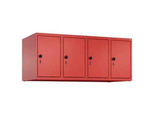 opzetkast,v. locker,4vak.,vak B 300mm,HxBxD 500x1200x500mm