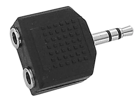 Dubbele Vrouwelijke 3.5mm Stereo Jack Mannelijke 3.5mm Stereo Jack