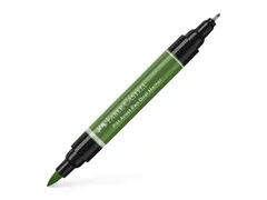 Tekenstift Faber-Castell Pitt Artist Pen duo marker 167 permanent olij