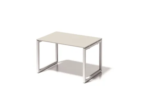bureau,HxBxD 740x1200x800mm,blad grijswit,sledeframe verkeerswit