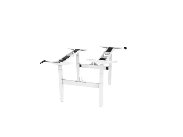 Elektrisch Verstelbaar Zit-Sta Frame Duo Bureau Wit 180Cm