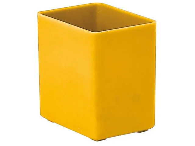 Inzetbak HxLxB 54x53x40mm Polystyreen Geel 50 stuks