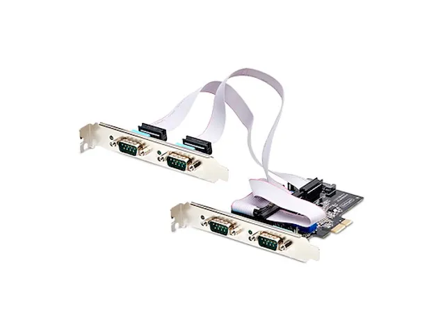 4-Poort PCIe Seriële Adapter Kaart, RS232/422/485