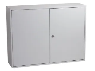 sleutelkast,600haak,HxBxD 550x730x205mm,romp grijs,front grijs - 1