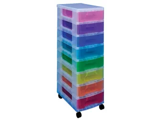 Ladekast met 8 Boxen 7 Liter Regenboog - 1
