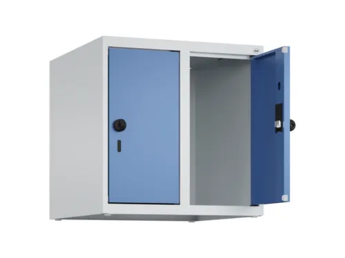 opzetkast,v. locker,2vak.,vak B 250mm,HxBxD 500x500x500mm,vleugeldeur
