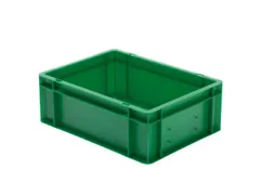 Euronorm-stapelbak 13l 145x400x300mm Wanden/bodem Gesloten Groen