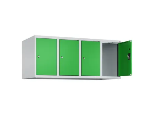 opzetkast,v. locker,4vak.,vak B 300mm,HxBxD 500x1200x500mm