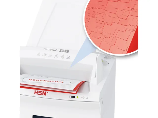 Papiervernietiger HSM Securio AF350 snippers 4,5x30mm