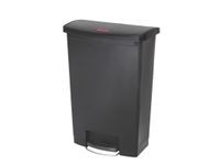 Slim Jim Step On container Front Step kunststof 90 liter Zwart