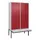 PBM-locker met bank,HxBxD 2120x1200x815mm,4vak,vak B 300mm