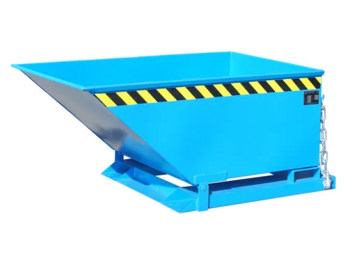 Kiepbak Staalplaat 610x840x1390mm Inh. 0.40m³ 300kg Blauw