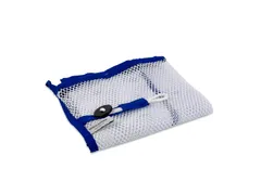 Wasnet wit met blauwe rand blauw 60x80cm