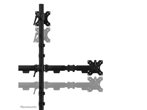 Neomounts DS45-600BL2-1 Support de moniteur triple - 10-32 inch - 0-5