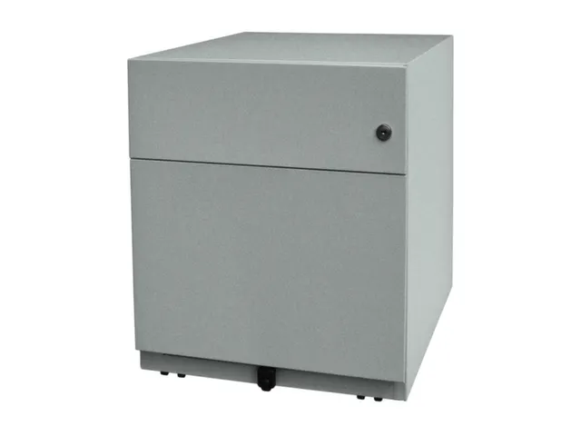 Mobiel Ladenblok Staalplaat 495x420x565mm 1hangmappenlade 1lade Zilver