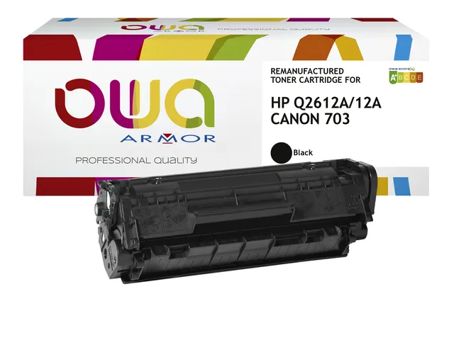 Tonercartridge OWA alternatief tbv HP Q2612A zwart