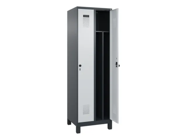 locker voor scheiding van kleding,HxBxD 1950x600x500mm,2vak