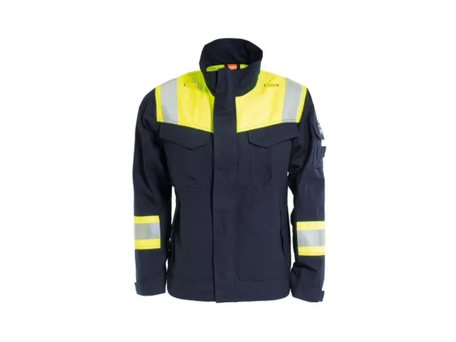 Tranemo 6030 parka, fluo geel/marineblauw, maat 3XL, per stuk