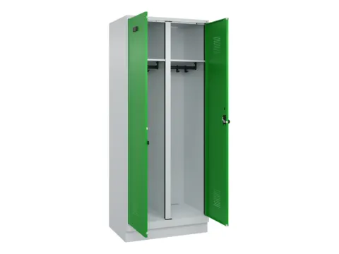 locker voor scheiding van kleding,HxBxD 1950x800x500mm,2vak