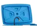 couvercle,p. table de nettoyage,PE,bleu