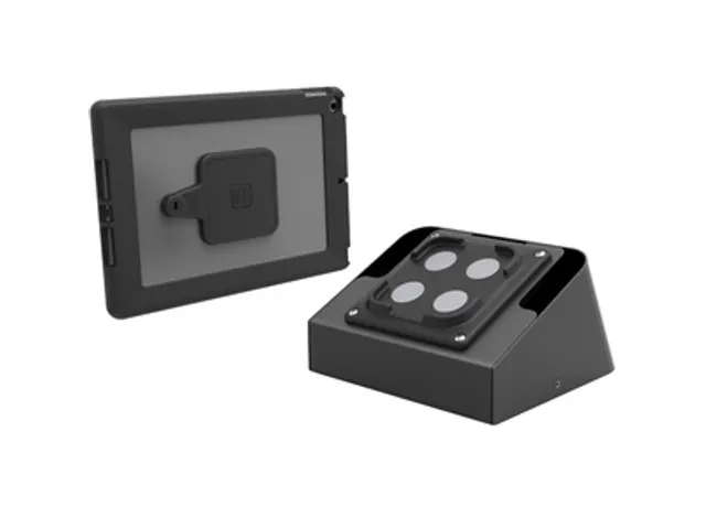 Magnetix Secured Tablet Capsule Zwart Bureausteun