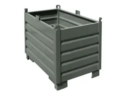 Systeem-Stapelcontainer Grijs 850x600x1200mm 500kg Inhoud 0.5m³