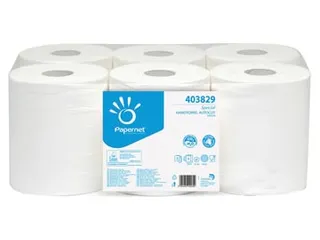 Papernet Handdoekrol 403829 2-Laags wit 6 Rol - 1