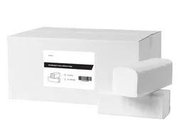 Handdoekjes Z-vouw cellulose 2-laags wit 21x24 cm