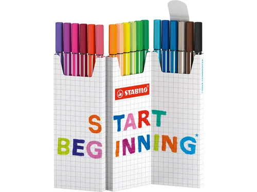 Pen 68 viltstift geassorteerde kleuren deskset