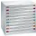 ladekast HxBxD 1000x1005x695mm 9laden RAL7035 front RAL7035