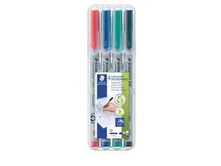 Viltstift Staedtler OHP Lumocolor 315 Non Permanent 1.0mm Assorti 4st - 1
