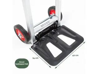 Steekwagen BRASQ stalen plateau 90 kg - 7