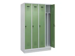 locker voor scheiding van kleding,HxBxD 1950x1200x500mm,4vak