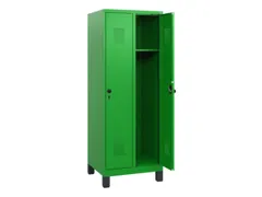 schoollocker,HxBxD 1630x600x500mm,2vak,vak B 300mm,draaigrendel,voeten