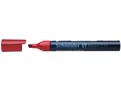 Marker Schneider Maxx 233 permanent beitelpunt rood