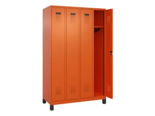 locker,HxBxD 1950x1200x500mm,4vak,vak B 300mm,cil.-slot,voeten - 2