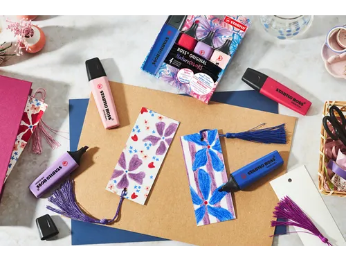 Markeerstift STABILO Boss Wildflower display klein assorti